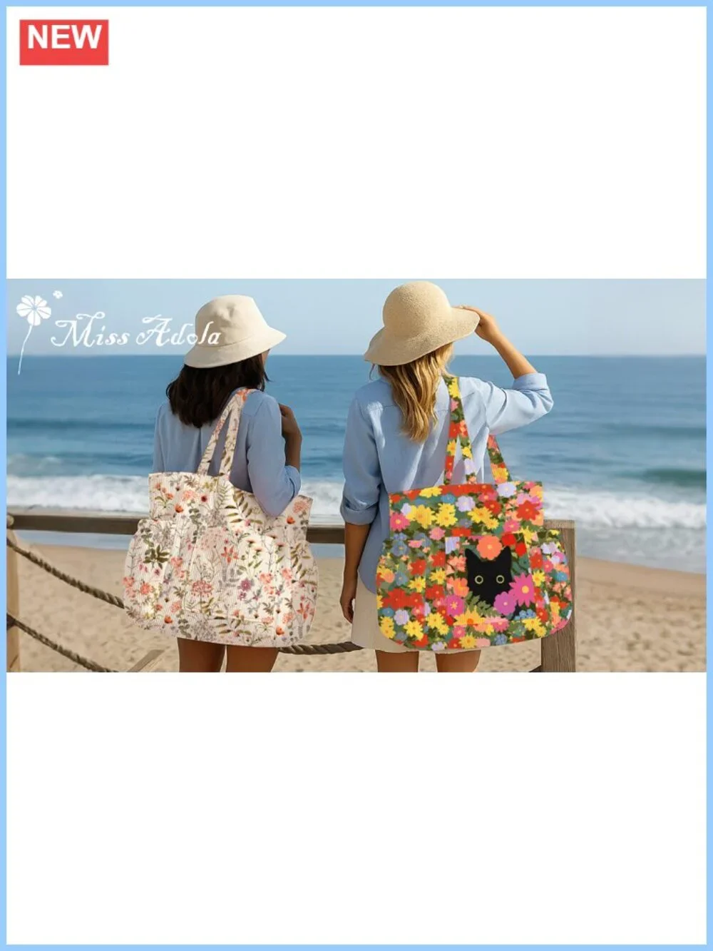 Corduroy Tote Bag Women Multi-Pocket Zipper Shoulder Large Capacity Everyday